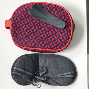 Air France amenity bag with eye mask